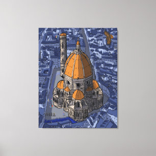 Basilica di San Lorenzo Florence Italië Canvas Afdruk