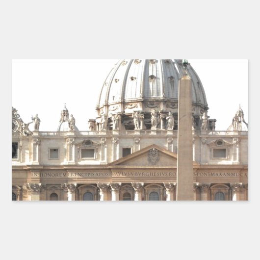 Basilica di San Pietro Rechthoekige Sticker (Voorkant)