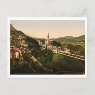 Basilica Notre Dame, Lourdes, Frankrijk Briefkaart