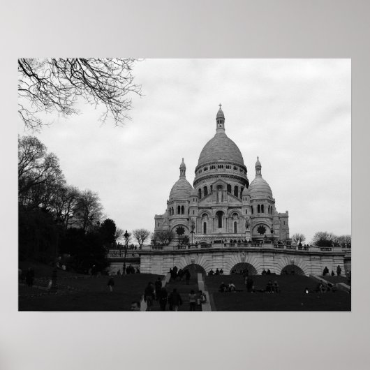 Basilica van de Sacré Coeur Poster (Voorkant)