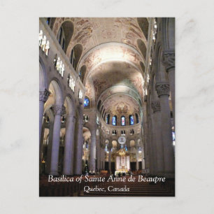 Basilica van Sainte Anne de Beaupre, Quebec, Canad Briefkaart