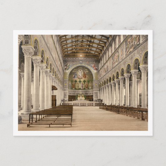 Basilica van St. Boniface, München, Beieren, Duits Briefkaart (Voorkant)