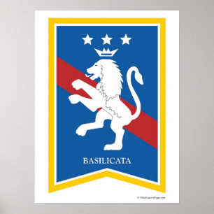 Basilicata Italie Région Poster