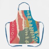 Basilicum Abstracte artistieke moderne kleurenblok Schort (Voorkant)