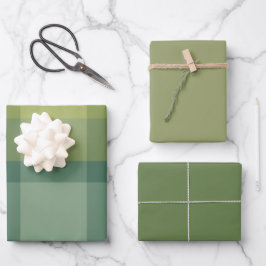 Basilicum & Dille Inpakpapier Plat Vel Set van 3