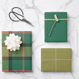 Basilicum & Oregano Inpakpapier Plat Set van 3 Vel