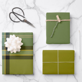 Basilicum & Salie Inpakpapier Plat Vel Set van 3