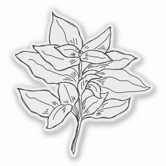 Basilicum-Sticker Sticker (Voorkant)