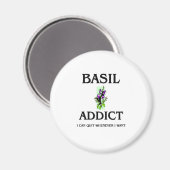Basilicumverslaafde Magneet (Voorkant / Achterkant)