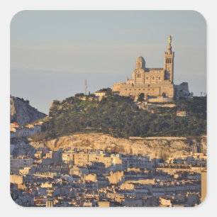 Basiliek van de Notre Dame de la Garde Vierkante Sticker