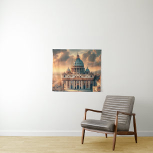 Basiliek van Sint-Pieter Italië Europa Reizen Wandkleed