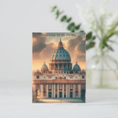 Basiliek van St. Peter Italië Europa Reizen Briefkaart (Staand voorkant)