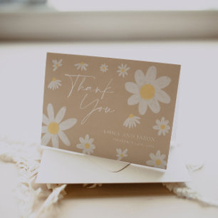 Basilique beige carte de remerciements