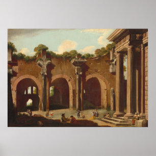 Basilique de Constantin - Affiche d'art fin Codazz