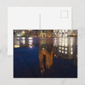 Basilique de Cracovie Réflexion Pologne Carte post (Devant / Derrière)