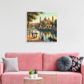 Basilique de la rive de Saragosse Toile lumineuse (Insitu(Salon))