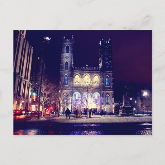 Basilique Notre-Dame de Montréal Briefkaart (Voorkant)