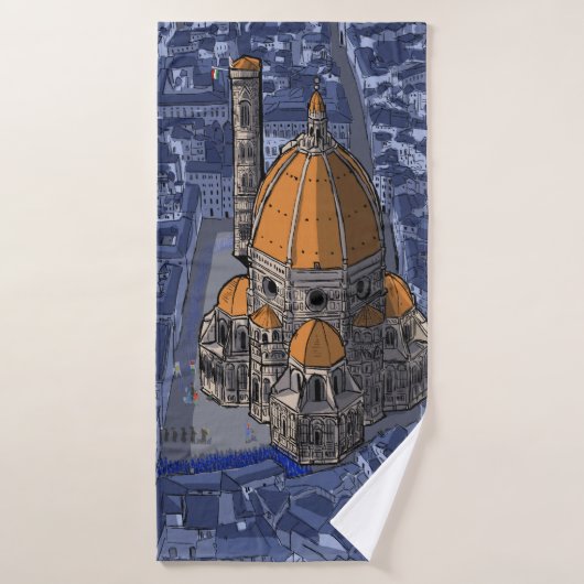 Basilique San Lorenzo Florence Italie (Serviette de bain)
