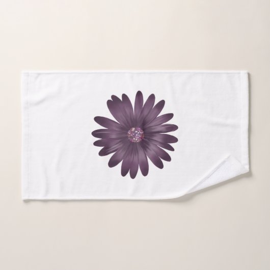 Basilique violette moderne avec centre de parties  (Serviette à main)