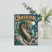 Basilisk, Papierknipmonster Briefkaart (Staand voorkant)