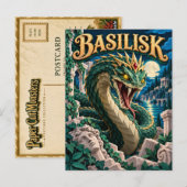 Basilisk, Papierknipmonster Briefkaart (Voorkant / Achterkant)