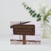 Basin Sign-Briefkaart Briefkaart (Staand voorkant)