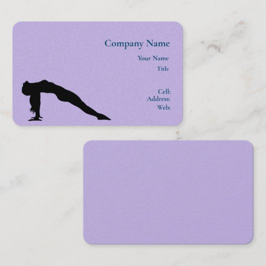 Basique Carte de visite Modèle blanc (Devant / Derrière)