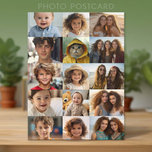 Basis 15 foto collage raster briefkaart