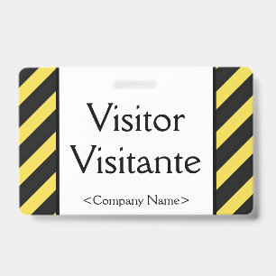 Basis "Bezoeker" "Visitante" Badge