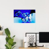 Basis blauw poster (Thuiskantoor)