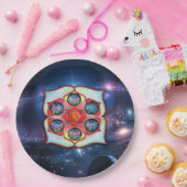Basis Chakra Papieren Bordje (Feest)