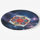 Basis Chakra Papieren Bordje (Gekanteld)