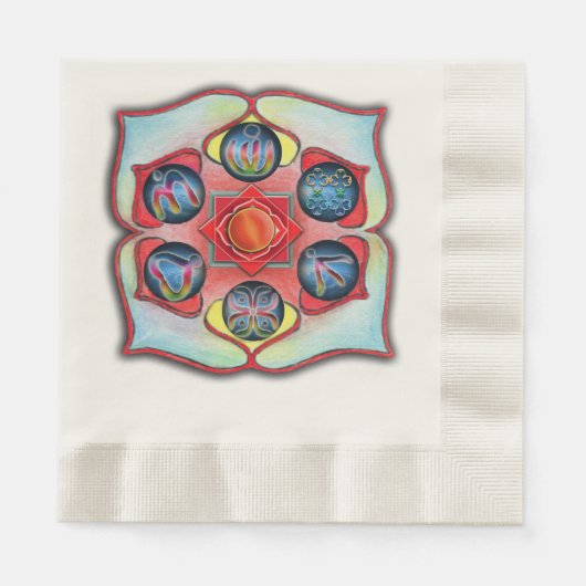 Basis Chakra Servetten (Voorkant)