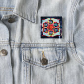 Basis Chakra Vierkante Button 5,1 Cm (In situ)