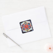 Basis Chakra Vierkante Sticker (Envelop)