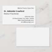 Basis, eenvoudig en minimaal Visitekaartje (Voorkant / Achterkant)