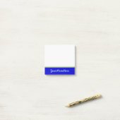 Basis, gewoon, blauw achtergrond + lichte cyaan na post-it® notes (Op bureau)