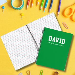 Basis Groen Persoonlijk Kindergarten Kalligrafie Notitieboek