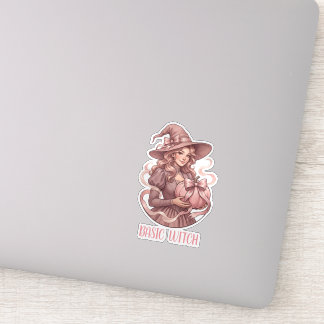 Basis Heks Coquette Vintage Roze Pompoen Sticker