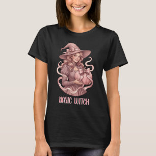 Basis Heks Coquette Vintage Roze Pompoen T-shirt