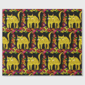 Basis het kattenwrapppapier cadeaupapier (Vlak)