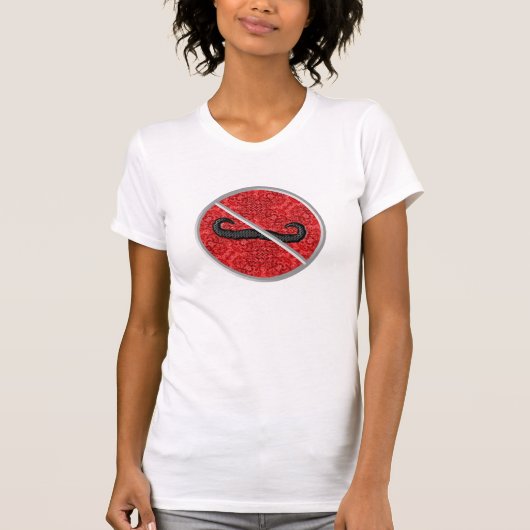 Basis het Stache Funny Mustache T-shirt (Voorkant)