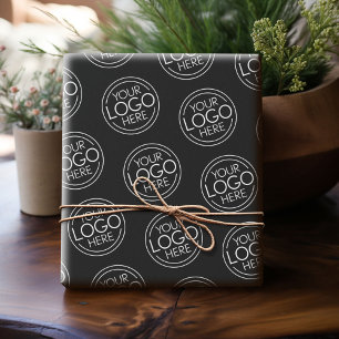Basis Kantoor Zakelijk Logo met Contactgegevens Cadeaupapier