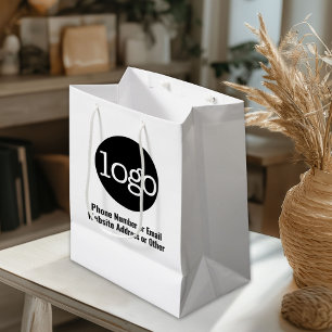 Basis Kantoor Zakelijk Logo Tekst KLEUR AANPASSEN Medium Cadeauzakje