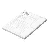 Basis lege universele dagelijkse planner bladen notitieblok (Gedraaid)