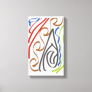 Basis lint kunst door RRW 2026 Canvas Afdruk