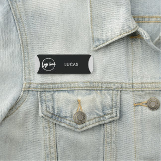 Basis naamlabel met bedrijfslogo voor personeel naamplaatje