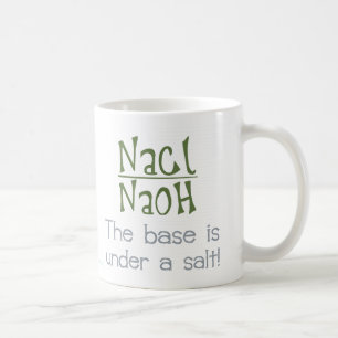 Basis onder een zout koffiemok