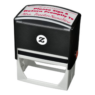 Basis "onderteken gelieve & te keren onmiddellijk zelfinktende stempel