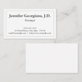 Basis paralegal Visitekaartje (Voorkant / Achterkant)